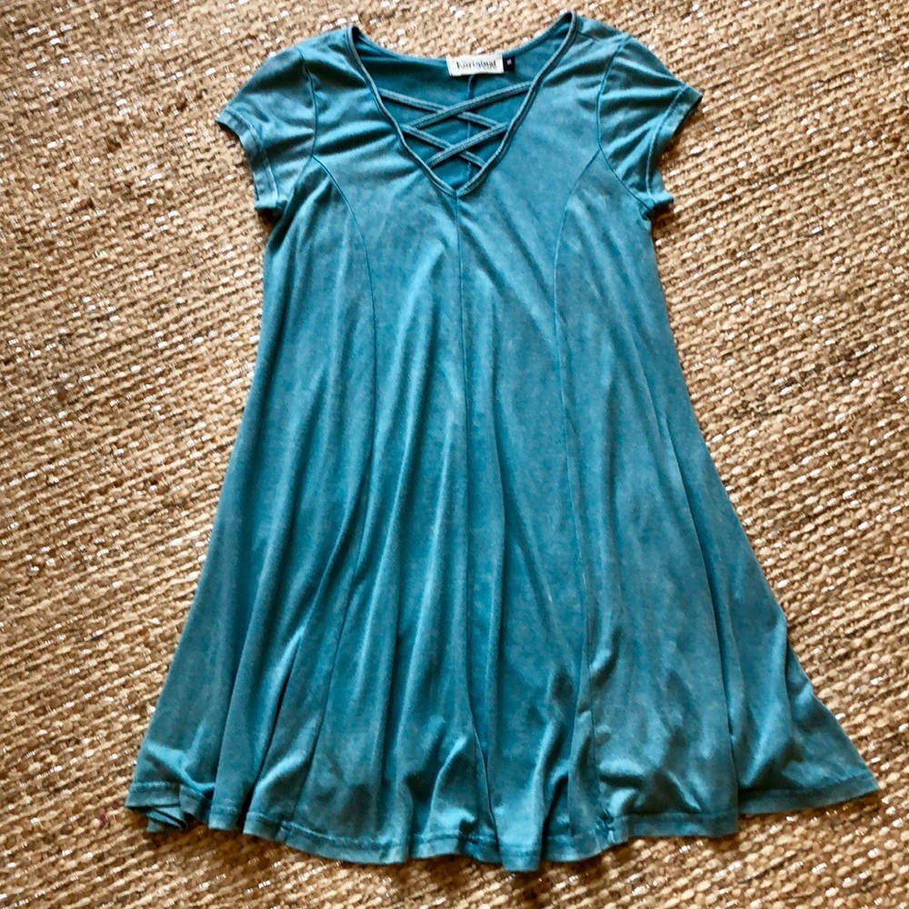 b. original teal dress